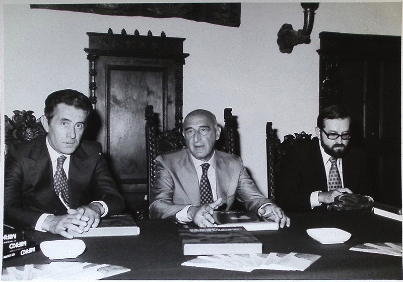 Conferenza del prof. Gillo Dorfles sulla scultura di Mirko alla Sala Caprin del Castello di San Giusto a Trieste